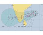 Zyklon Gaja: JTWC - Zyklon Gaja zieht über Indien und Sri Lanka hinweg. © JTWC