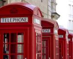 Rote Telefonzellen in Großbritannien - England und Schottland sind im Zuge der Corona-Pandemie am 5. Januar erneut in den Lockdown getreten.
