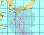 Taifun Saola - Das Tiefdruckgebiet 27 wird bereits am 26. Oktober Taifunstärke erreichen. Unter dem Namen Saola soll der Sturm Kurs auf Japan nehmen. © JTWC