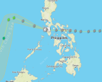 Taifun Kammuri Manila - Am Dienstagvormittag zieht Taifun Kammuri nahe der Hauptstadt Manila entlang. © Wundermap