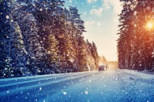 Auto, Straße, Winter, Schnee