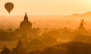 Myanmar: Bagan - Sonnenuntergang