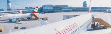Austrian Airlines am Flughafen