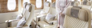 Flugzeugkabine Emirates Crew