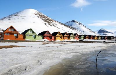 Bunte Häuser - Longyearbyen Bunte Häuser - Longyearbyen