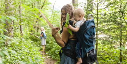 wandern+familie+wald