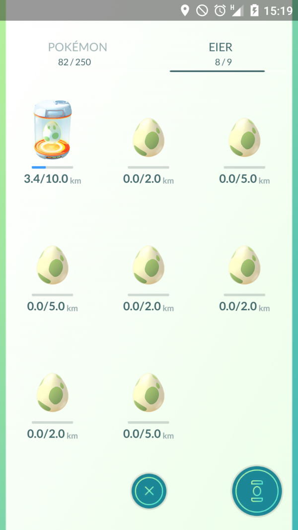 Pokémon Eier zum Ausbrüten