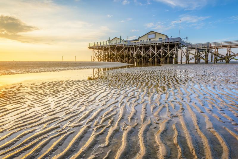 Deutschland: Schleswig-Holstein - St.Peter-Ording - Wattenmeer - Nordsee