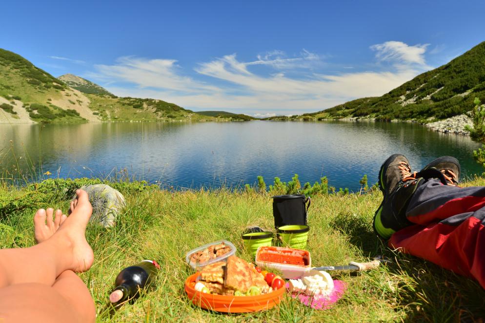 Wandern+Bergsee+Proviant