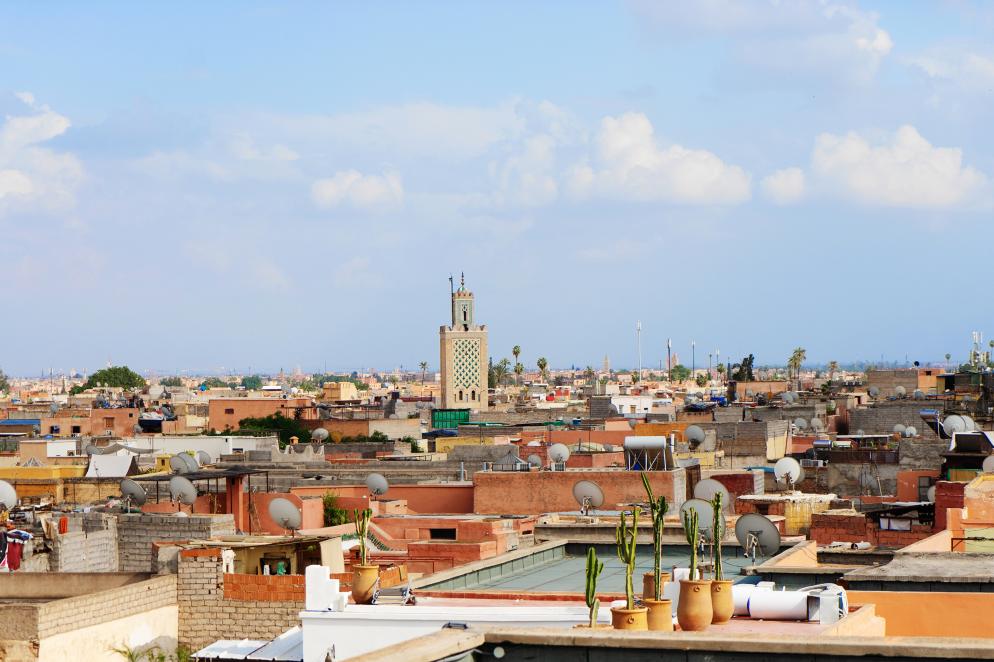Marokko: Marrakesch Dachterrasse