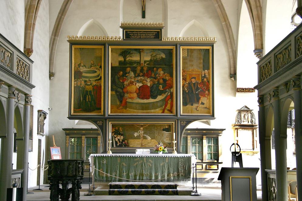 Deutschland: Lutherstadt Wittenberg - Cranachaltar in Stadtkirche