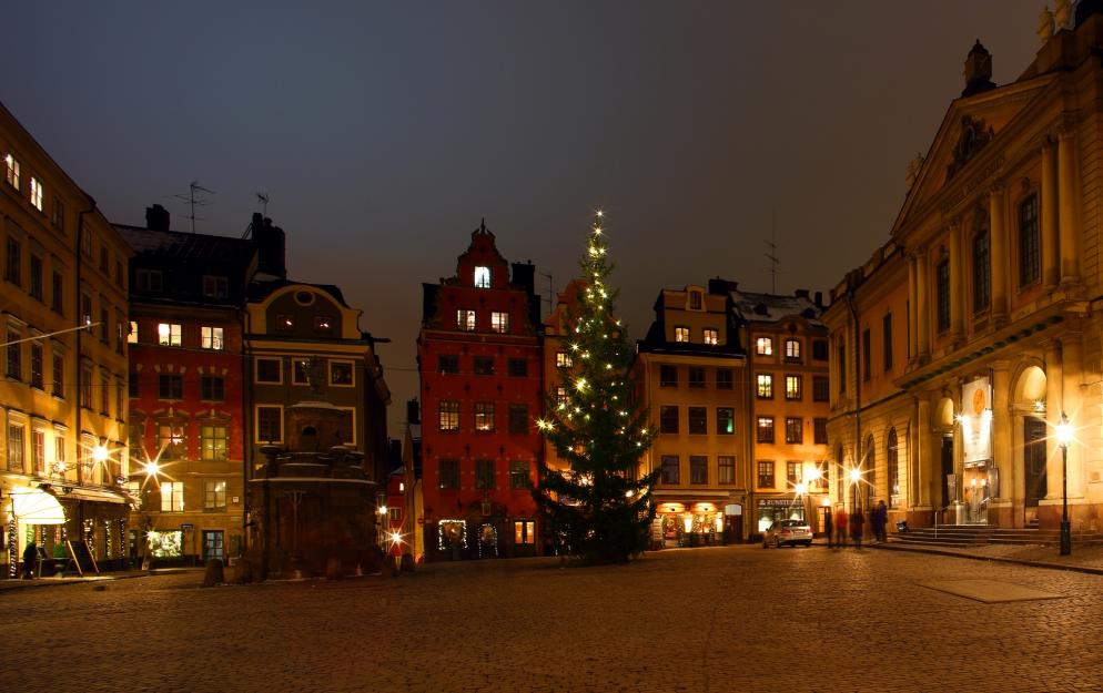 Schweden-Stockholm-Weihnachtsmarkt