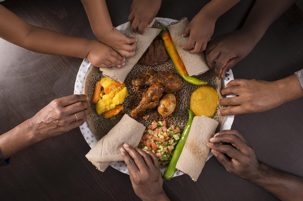 Afrika Äthiopien Essen
