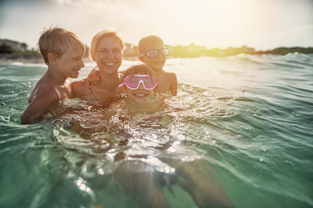 Familie+Baden+Strand