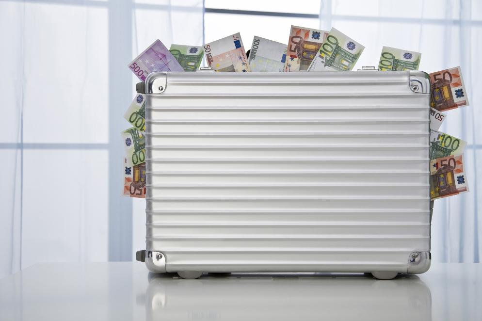 Koffer+Geld+Schein
